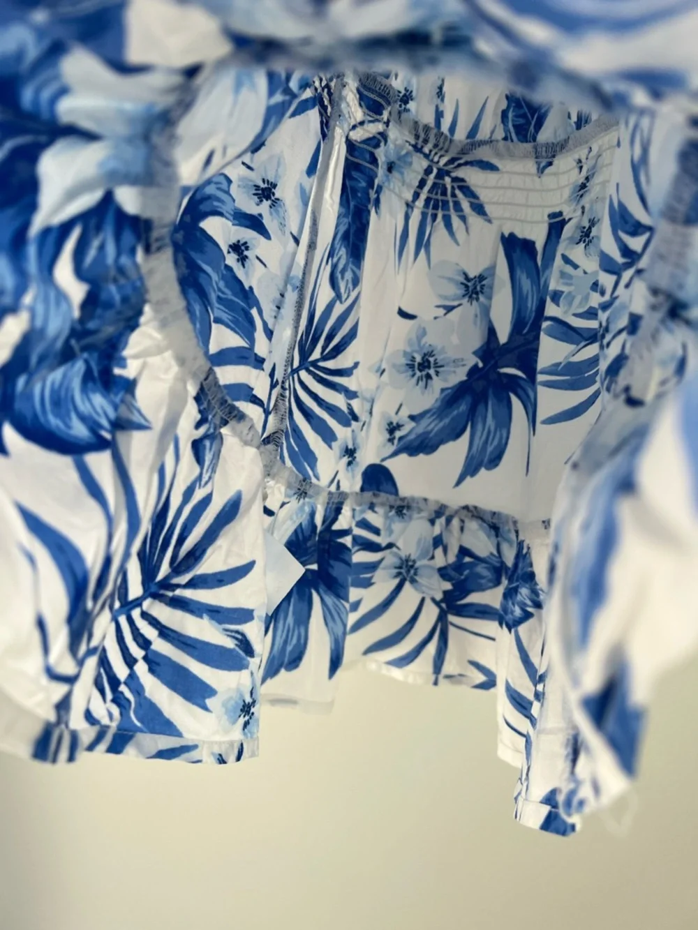 The Children's Place White & Blue Tropical Floral Sundress Size 4T - Picture 11 of 13